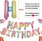 Happy Birthday Balloons Banner Gradient Color 16 Inch Mylar Foil Letters Balloons Happy Birthday Sign for Kids, Child, Adults, Boys & Girls Happy Birthday Decorations Birthday Banner